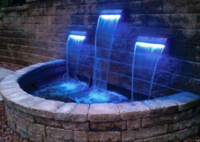 Outdoor water and light systems